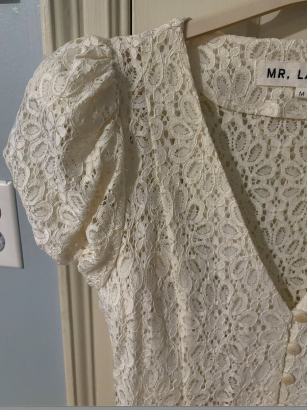 Designer Lace Bridal Shower Dress - Ivory - Mr. Larkin - Size M - Never Worn!!! - Picture 3 of 5